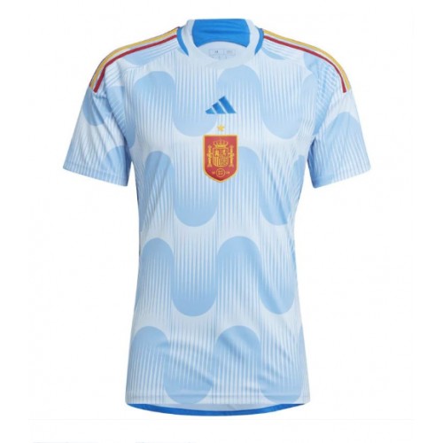 Lacne Muži Futbalové dres Španielsko MS 2022 Krátky Rukáv - Preč